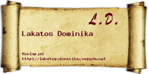 Lakatos Dominika névjegykártya